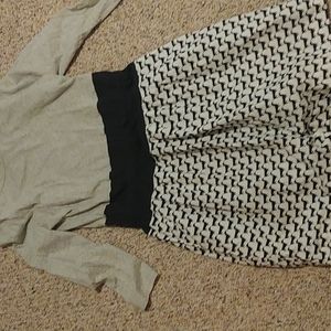 Black and white dress kids size 12 with dogs on skirt.